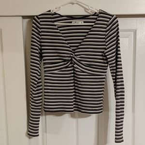 NWOT HOLLISTER Striped Knot Top